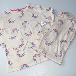 32 Degrees Heat Girl’s Rainbow Long Sleeve Blouse + Joggers Lounge Set M (10/12)